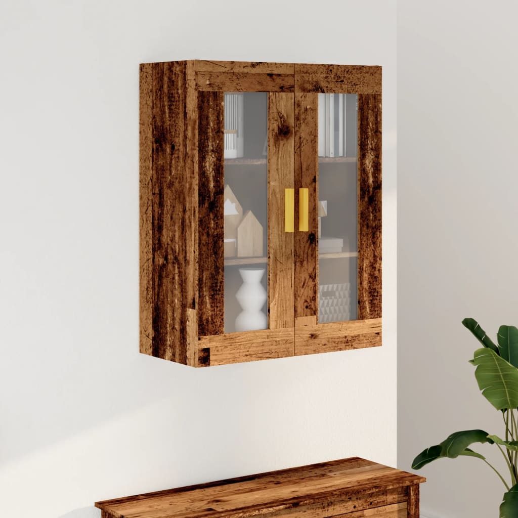 Bovenkast 69,5x34x90 cm oud houtkleurig is nu te koop bij PeponiXL, paradijselijk wonen!