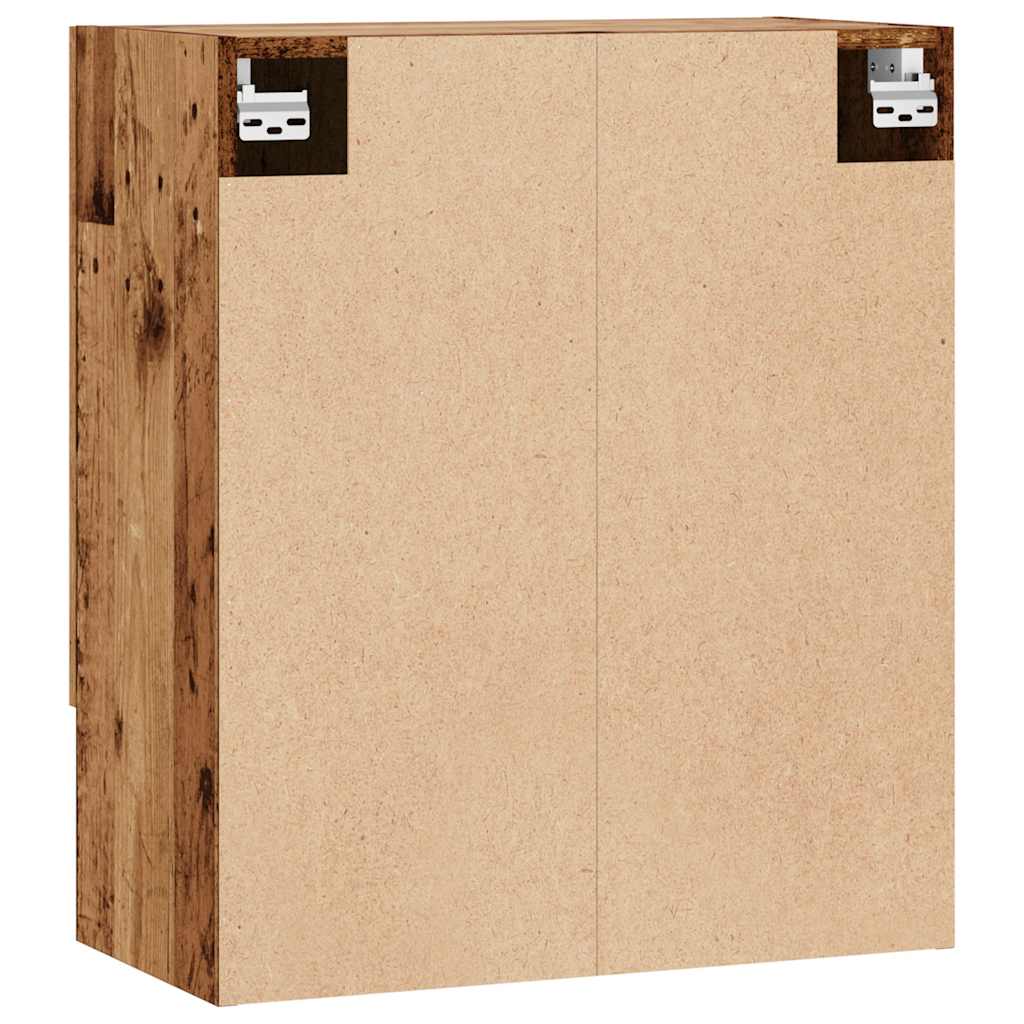 Wandkast 60x31x70 cm bewerkt hout oud houtkleurig is nu te koop bij PeponiXL, paradijselijk wonen!