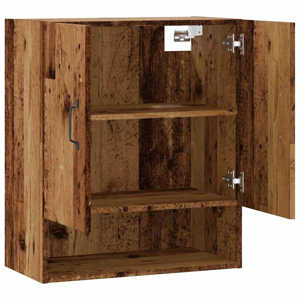 Wandkast 60x31x70 cm bewerkt hout oud houtkleurig is nu te koop bij PeponiXL, paradijselijk wonen!