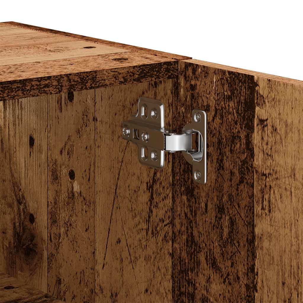 Wandkast 60x31x70 cm bewerkt hout oud houtkleurig is nu te koop bij PeponiXL, paradijselijk wonen!