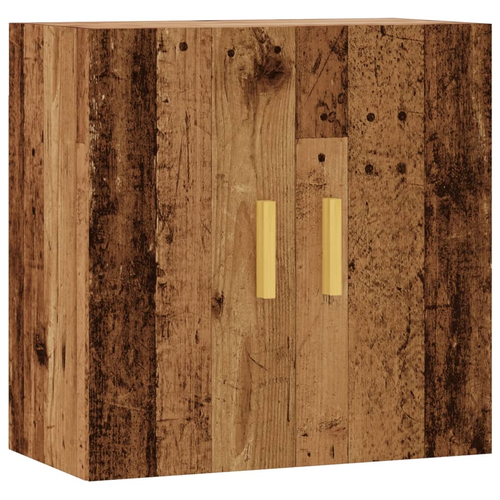 Wandkast 60x31x60 cm bewerkt hout oud houtkleurig is nu te koop bij PeponiXL, paradijselijk wonen!