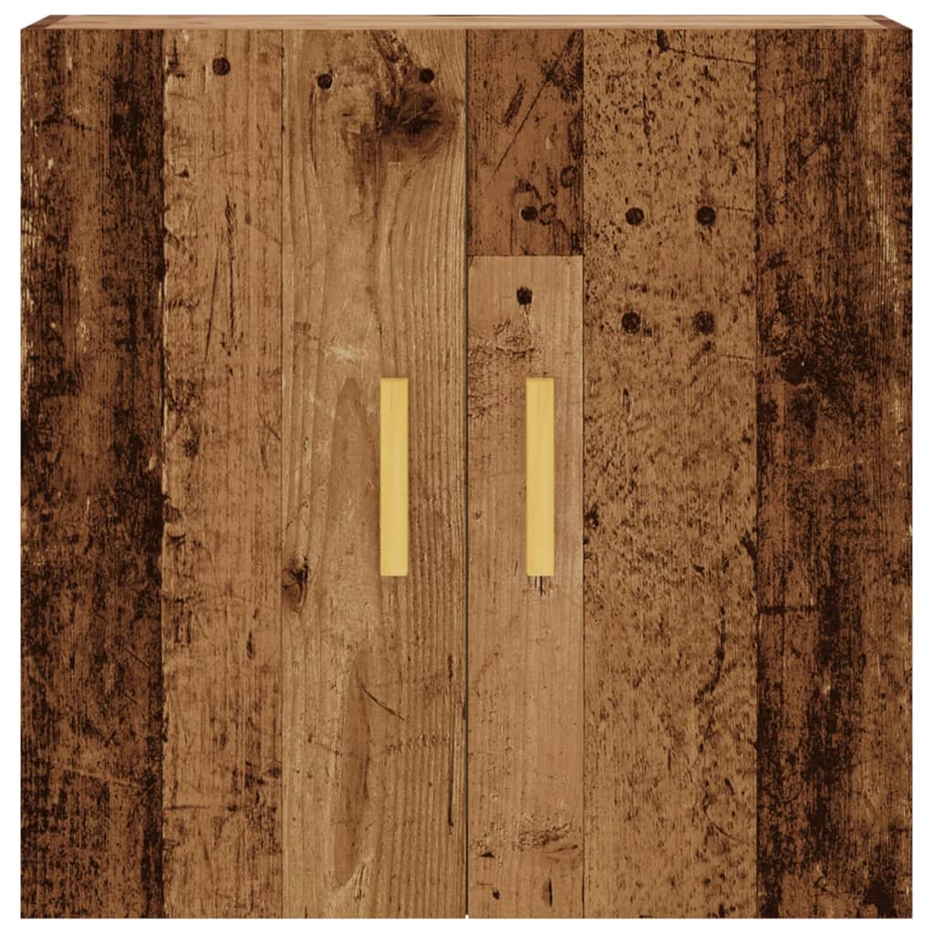 Wandkast 60x31x60 cm bewerkt hout oud houtkleurig is nu te koop bij PeponiXL, paradijselijk wonen!