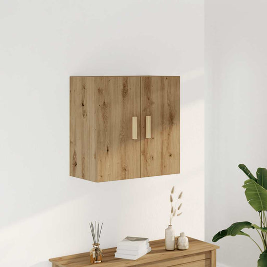 Wandkast 60x31x60 cm bewerkt hout artisanaal eikenkleurig is nu te koop bij PeponiXL, paradijselijk wonen!