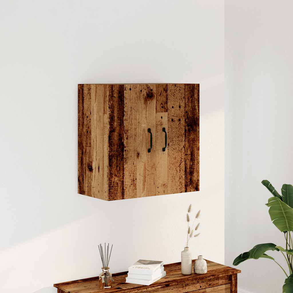 Wandkast 60x31x60 cm bewerkt hout oud houtkleurig is nu te koop bij PeponiXL, paradijselijk wonen!
