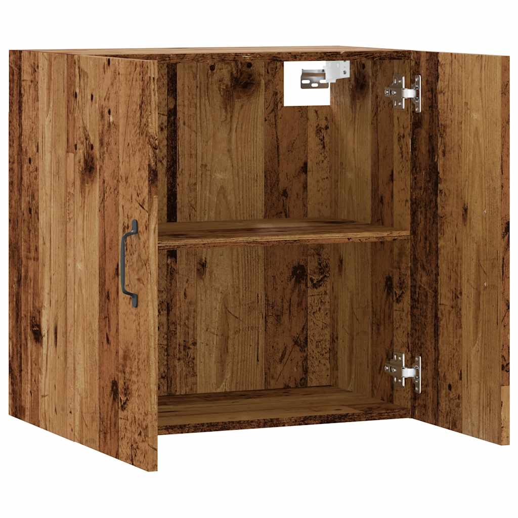 Wandkast 60x31x60 cm bewerkt hout oud houtkleurig is nu te koop bij PeponiXL, paradijselijk wonen!