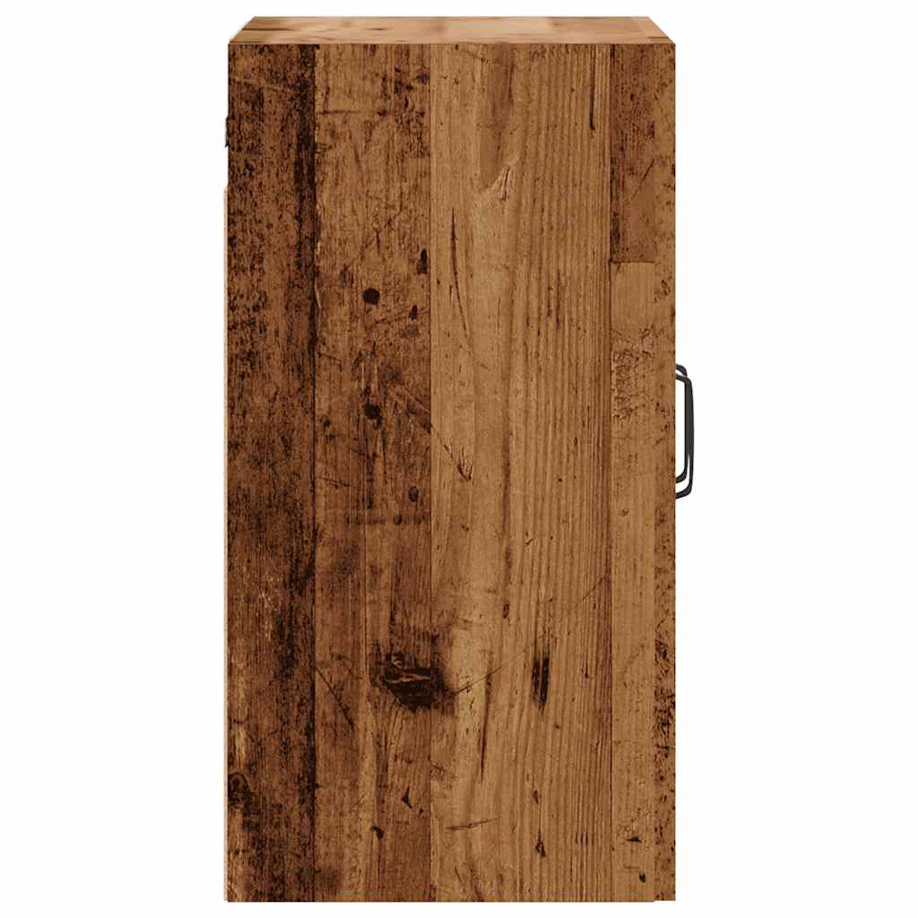 Wandkast 60x31x60 cm bewerkt hout oud houtkleurig is nu te koop bij PeponiXL, paradijselijk wonen!