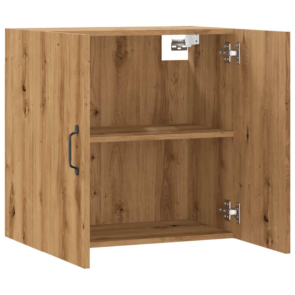 Wandkast 60x31x60 cm bewerkt hout artisanaal eikenkleurig is nu te koop bij PeponiXL, paradijselijk wonen!