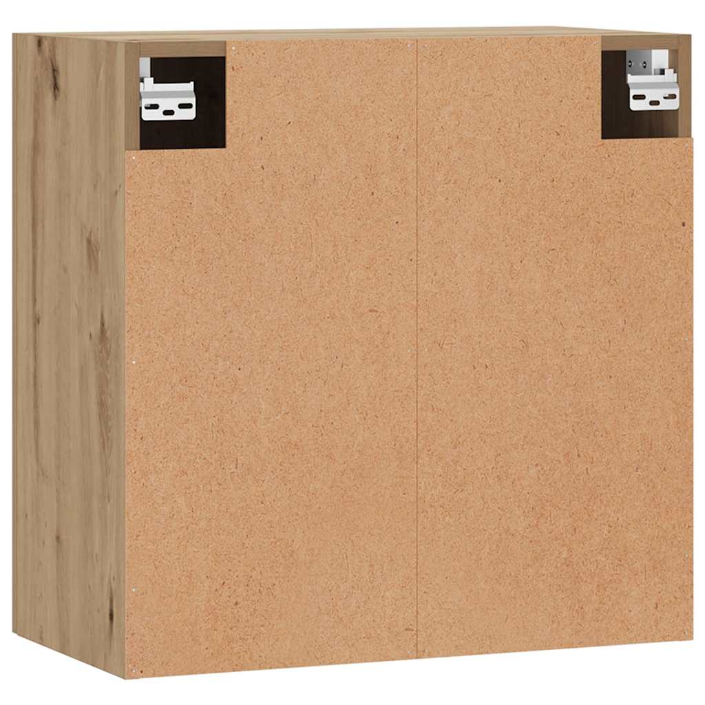 Wandkast 60x31x60 cm bewerkt hout artisanaal eikenkleurig is nu te koop bij PeponiXL, paradijselijk wonen!