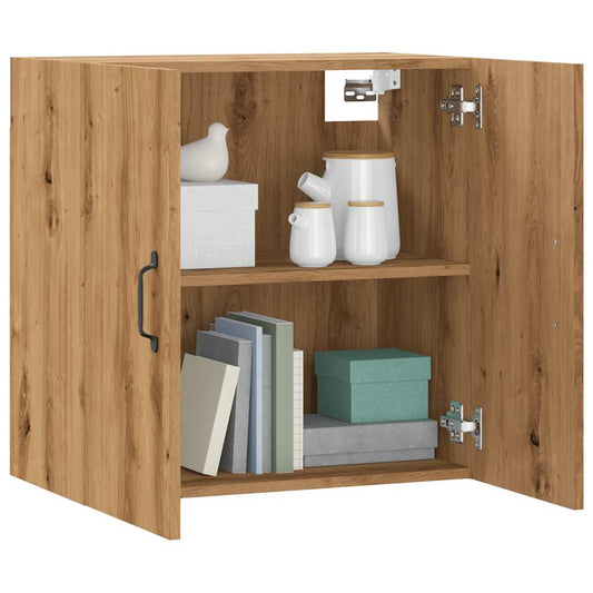 Wandkast 60x31x60 cm bewerkt hout artisanaal eikenkleurig is nu te koop bij PeponiXL, paradijselijk wonen!