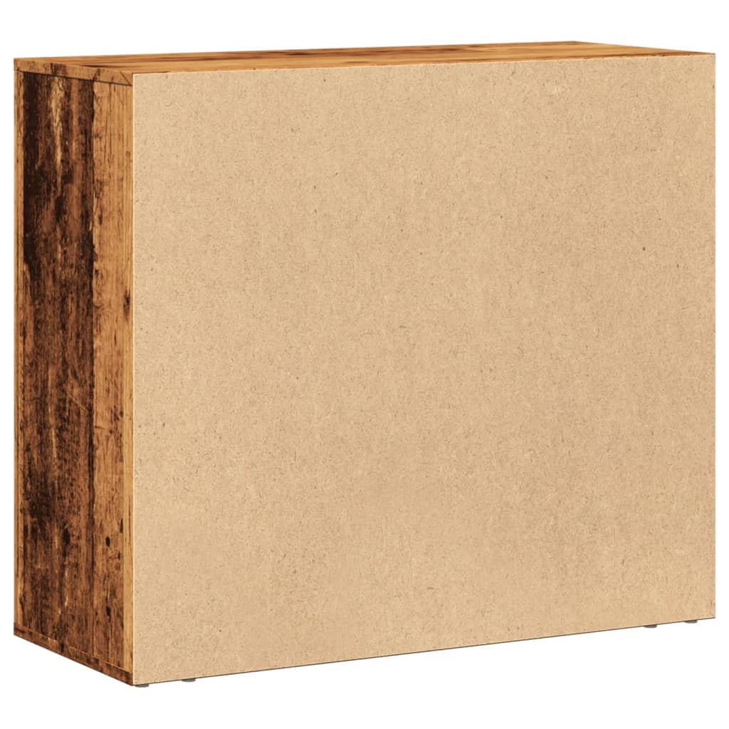 Dressoir 80x33x70 cm bewerkt hout oud houtkleurig is nu te koop bij PeponiXL, paradijselijk wonen!