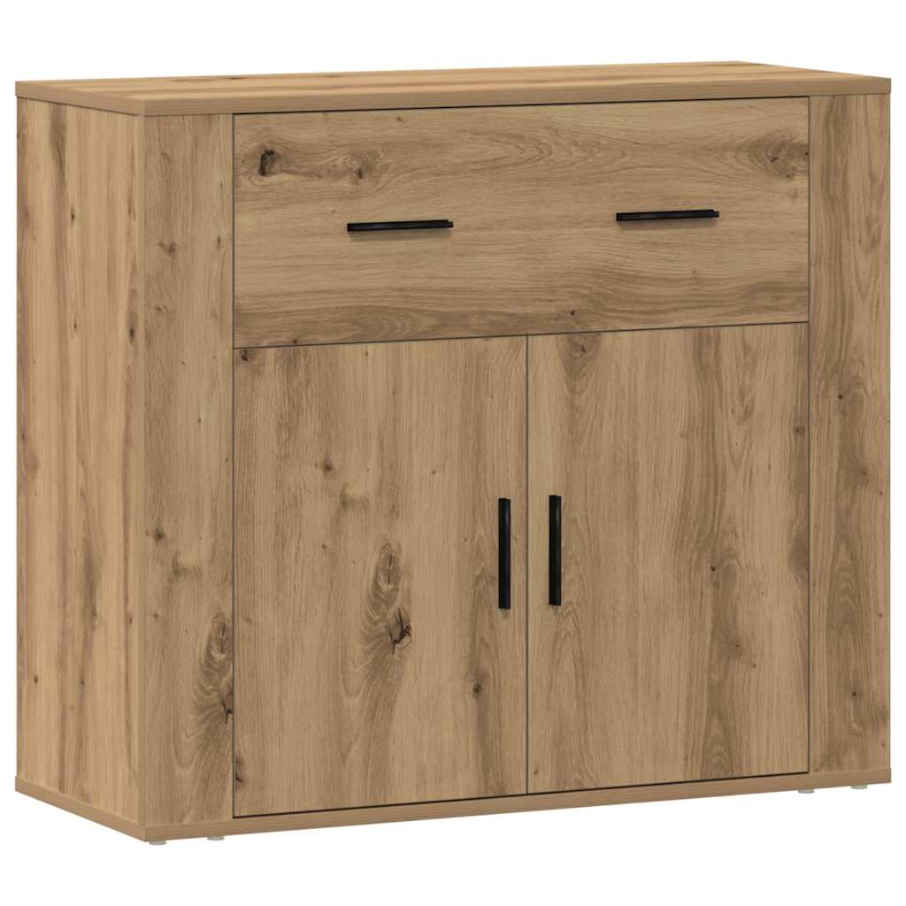 Dressoir 80x33x70 cm bewerkt hout artisanaal eikenkleurig is nu te koop bij PeponiXL, paradijselijk wonen!