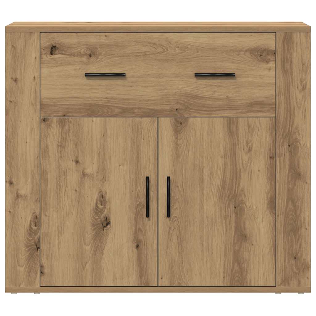 Dressoir 80x33x70 cm bewerkt hout artisanaal eikenkleurig is nu te koop bij PeponiXL, paradijselijk wonen!
