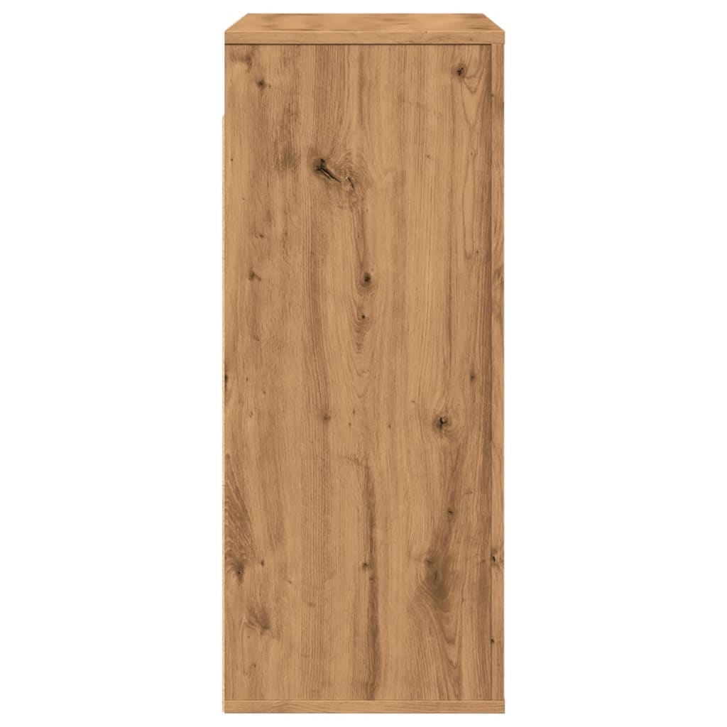 Wandkast 80x33x80 cm bewerkt hout artisanaal eikenkleur is nu te koop bij PeponiXL, paradijselijk wonen!