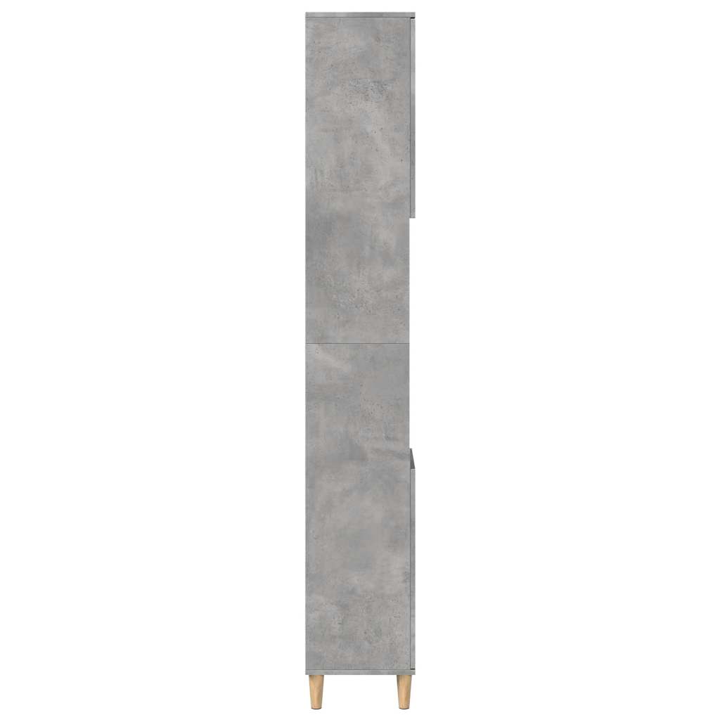 Badkamerkast 30x30x190 cm bewerkt hout betongrijs is nu te koop bij PeponiXL, paradijselijk wonen!