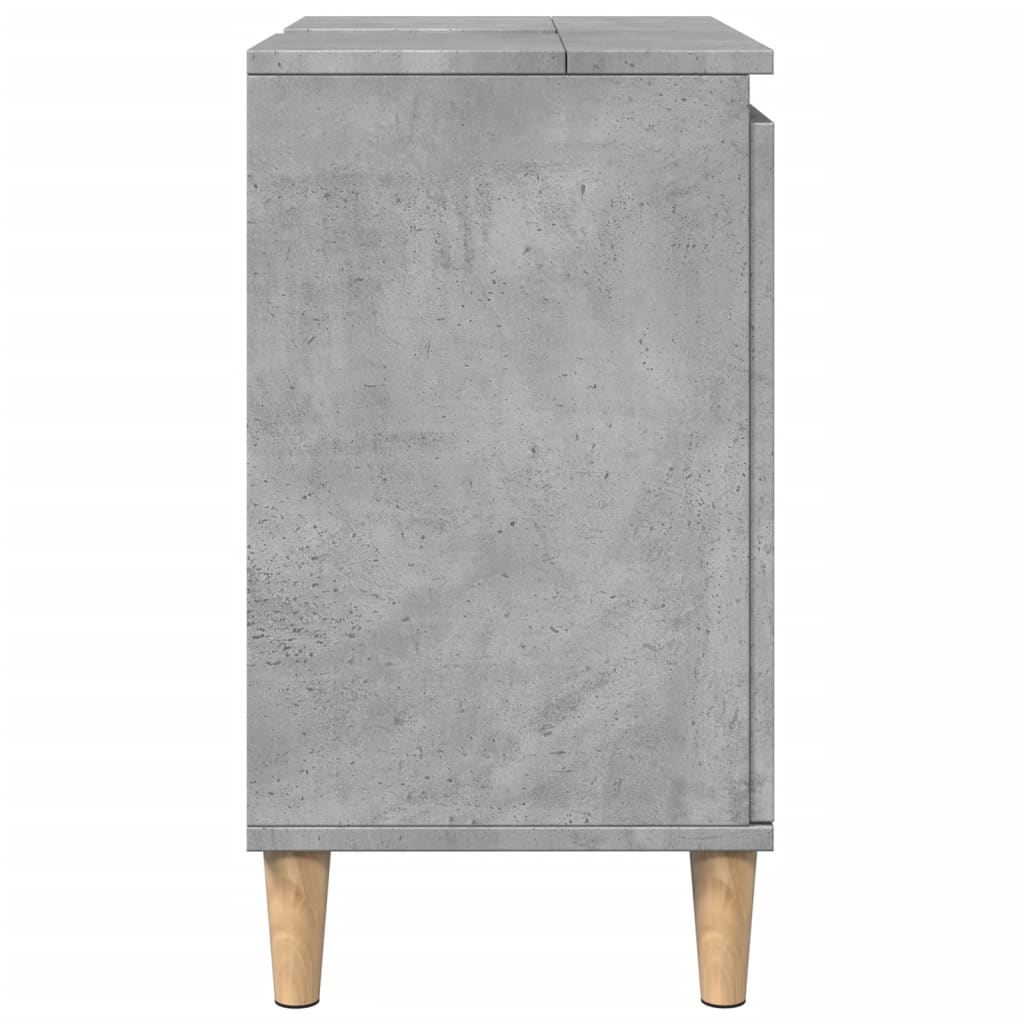 Wastafelkast 58x33x60 cm bewerkt hout betongrijs is nu te koop bij PeponiXL, paradijselijk wonen!
