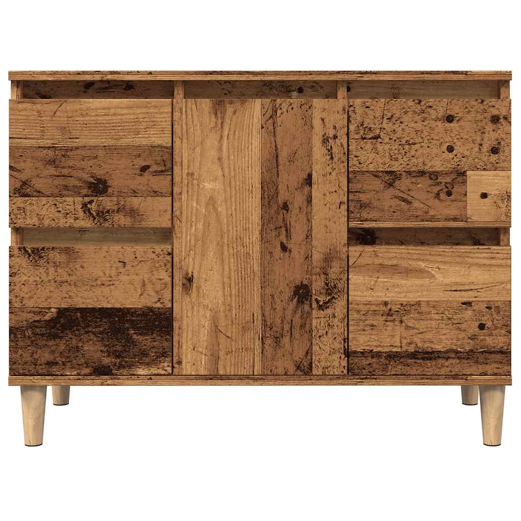 Wastafelkast 80x33x60 cm bewerkt hout oud houtkleurig is nu te koop bij PeponiXL, paradijselijk wonen!
