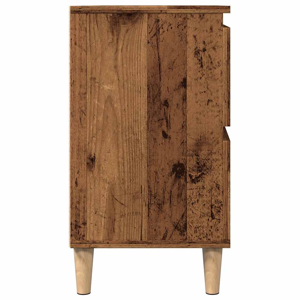 Wastafelkast 80x33x60 cm bewerkt hout oud houtkleurig is nu te koop bij PeponiXL, paradijselijk wonen!