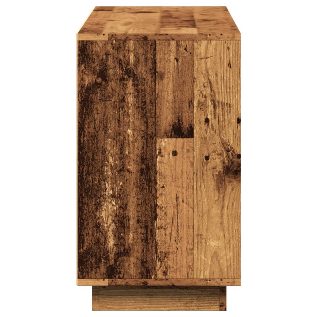 Dressoir 102x35x60 cm bewerkt hout oud houtkleurig is nu te koop bij PeponiXL, paradijselijk wonen!