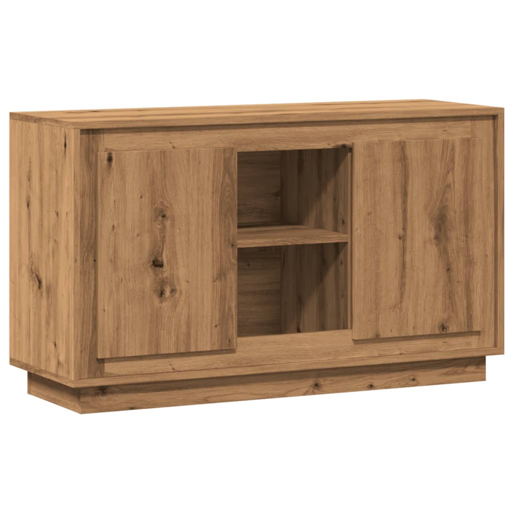 Dressoir 102x35x60 cm bewerkt hout artisanaal eikenkleurig is nu te koop bij PeponiXL, paradijselijk wonen!