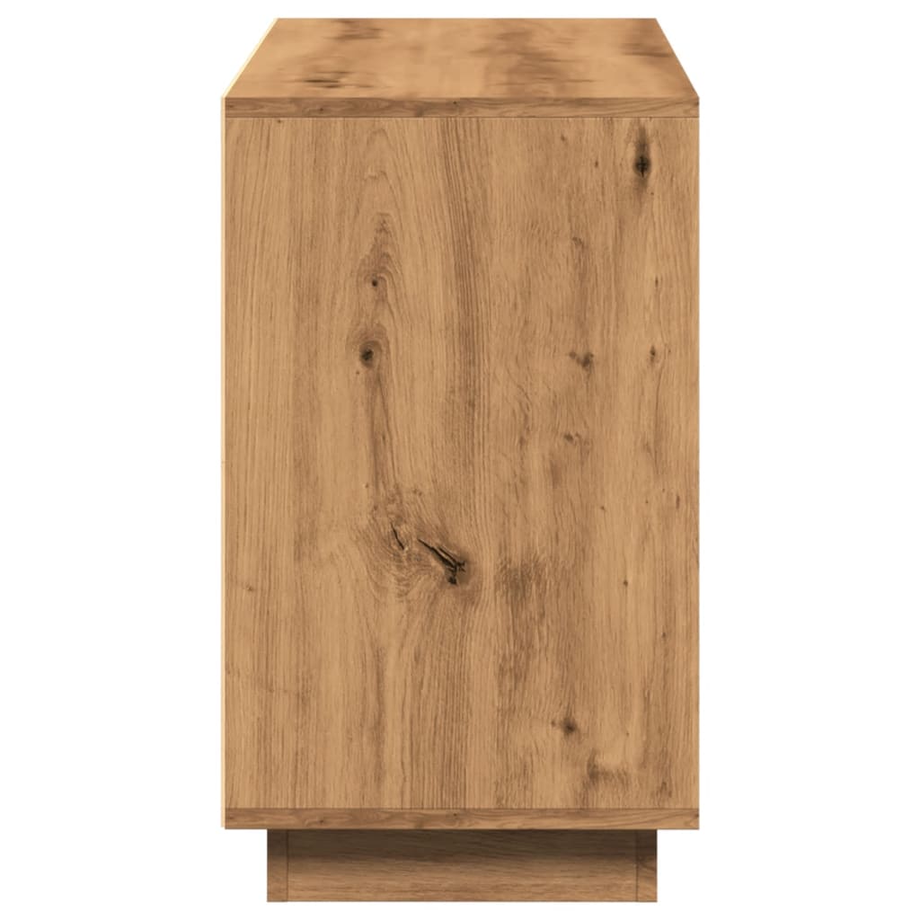 Dressoir 102x35x60 cm bewerkt hout artisanaal eikenkleurig is nu te koop bij PeponiXL, paradijselijk wonen!