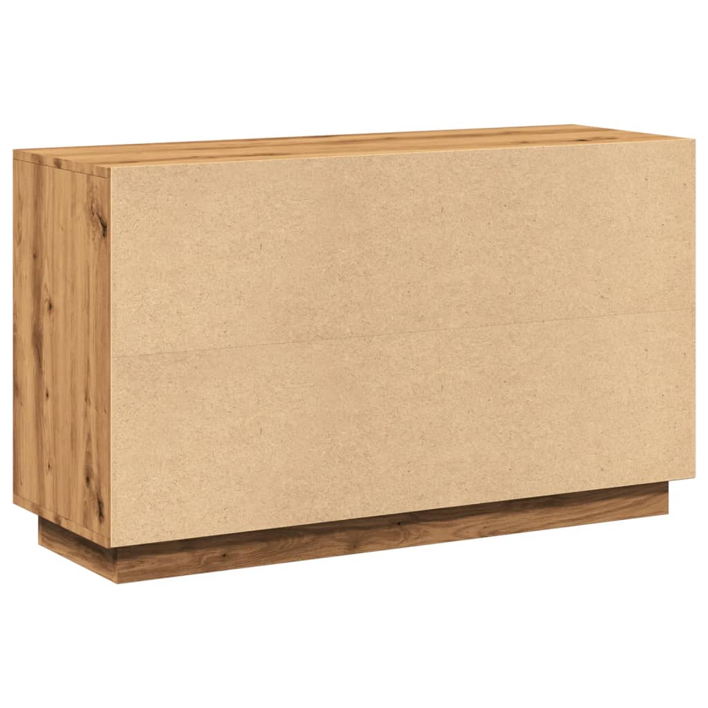 Dressoir 102x35x60 cm bewerkt hout artisanaal eikenkleurig is nu te koop bij PeponiXL, paradijselijk wonen!