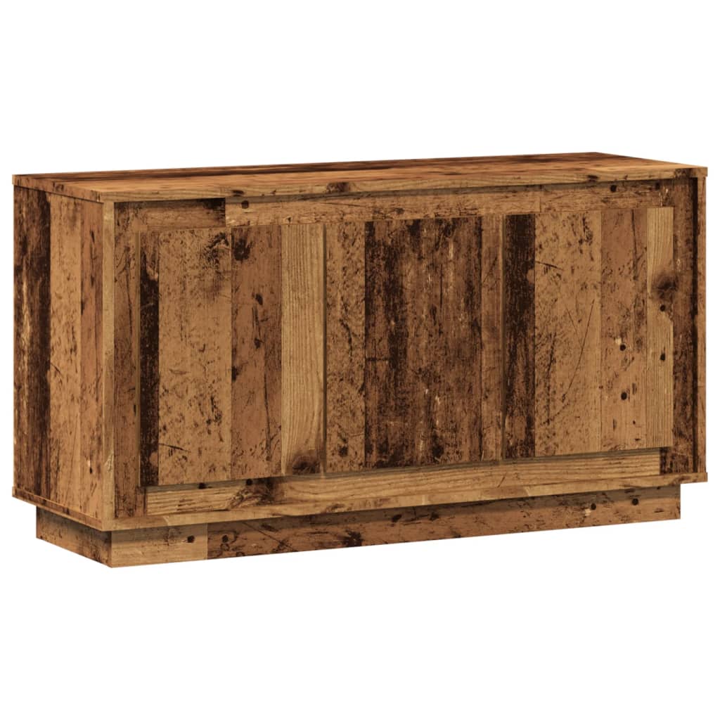 Dressoir 102x35x55 cm bewerkt hout oud houtkleurig is nu te koop bij PeponiXL, paradijselijk wonen!
