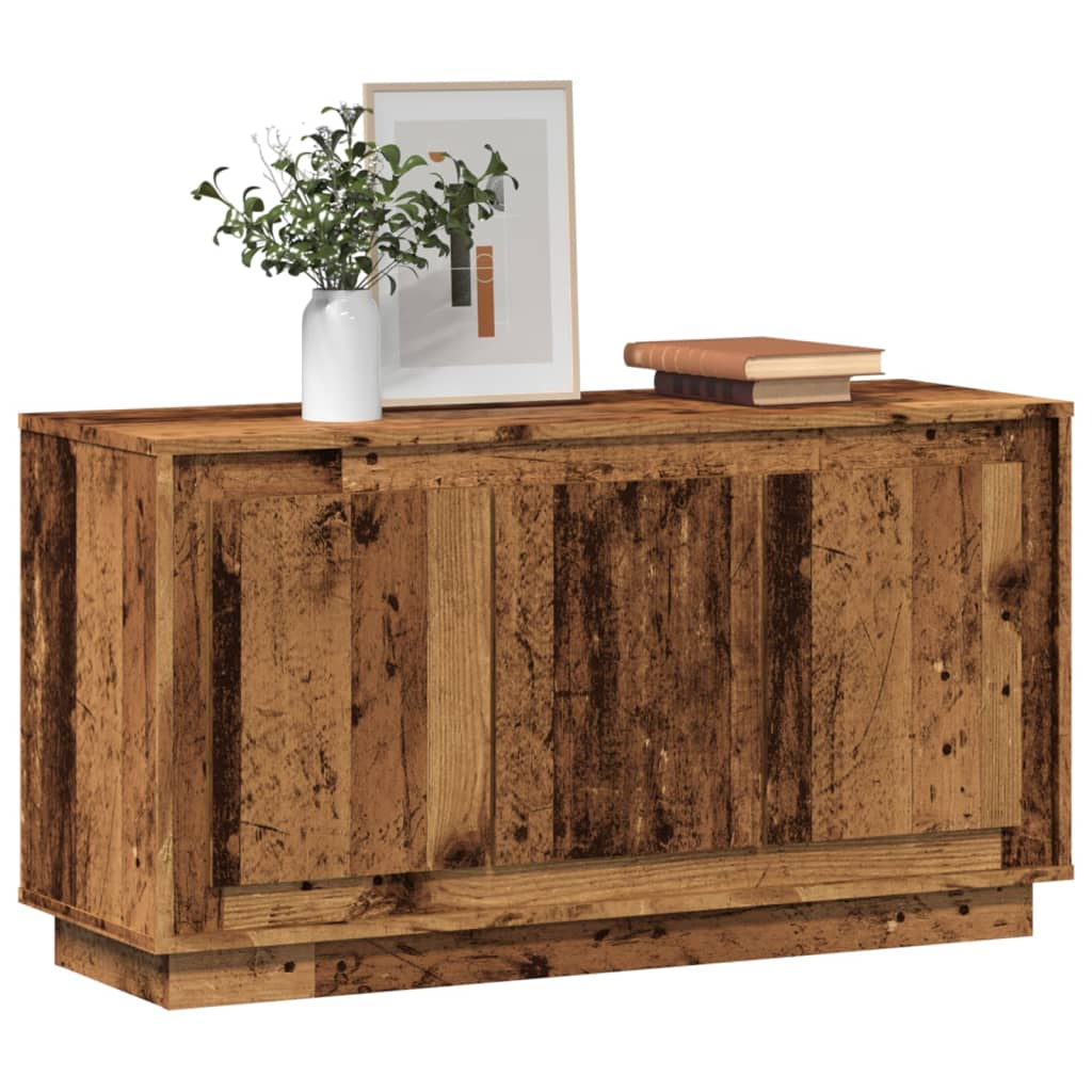 Dressoir 102x35x55 cm bewerkt hout oud houtkleurig is nu te koop bij PeponiXL, paradijselijk wonen!