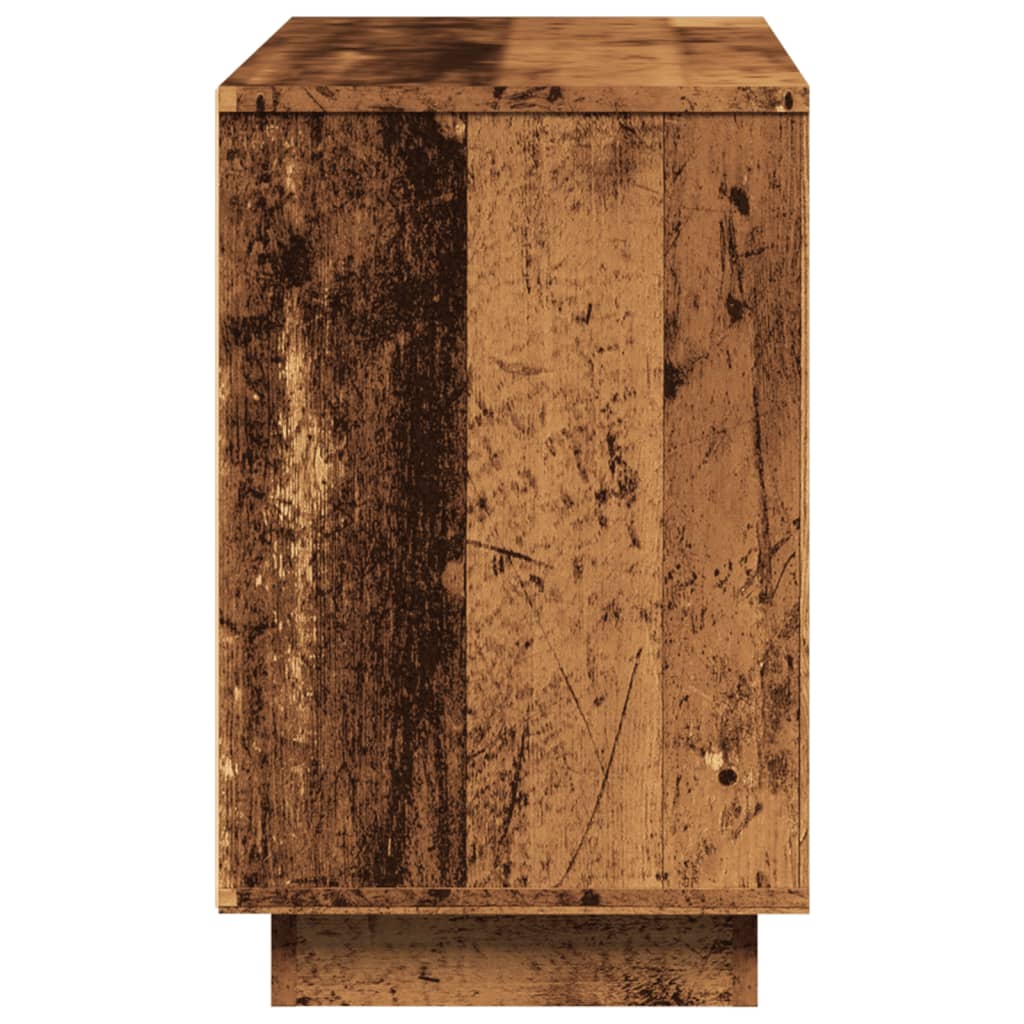 Dressoir 102x35x55 cm bewerkt hout oud houtkleurig is nu te koop bij PeponiXL, paradijselijk wonen!