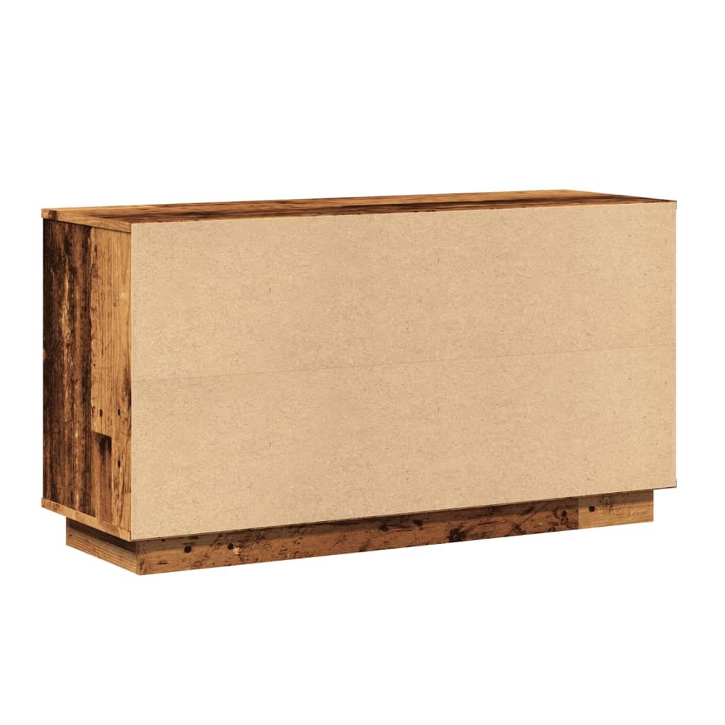 Dressoir 102x35x55 cm bewerkt hout oud houtkleurig is nu te koop bij PeponiXL, paradijselijk wonen!