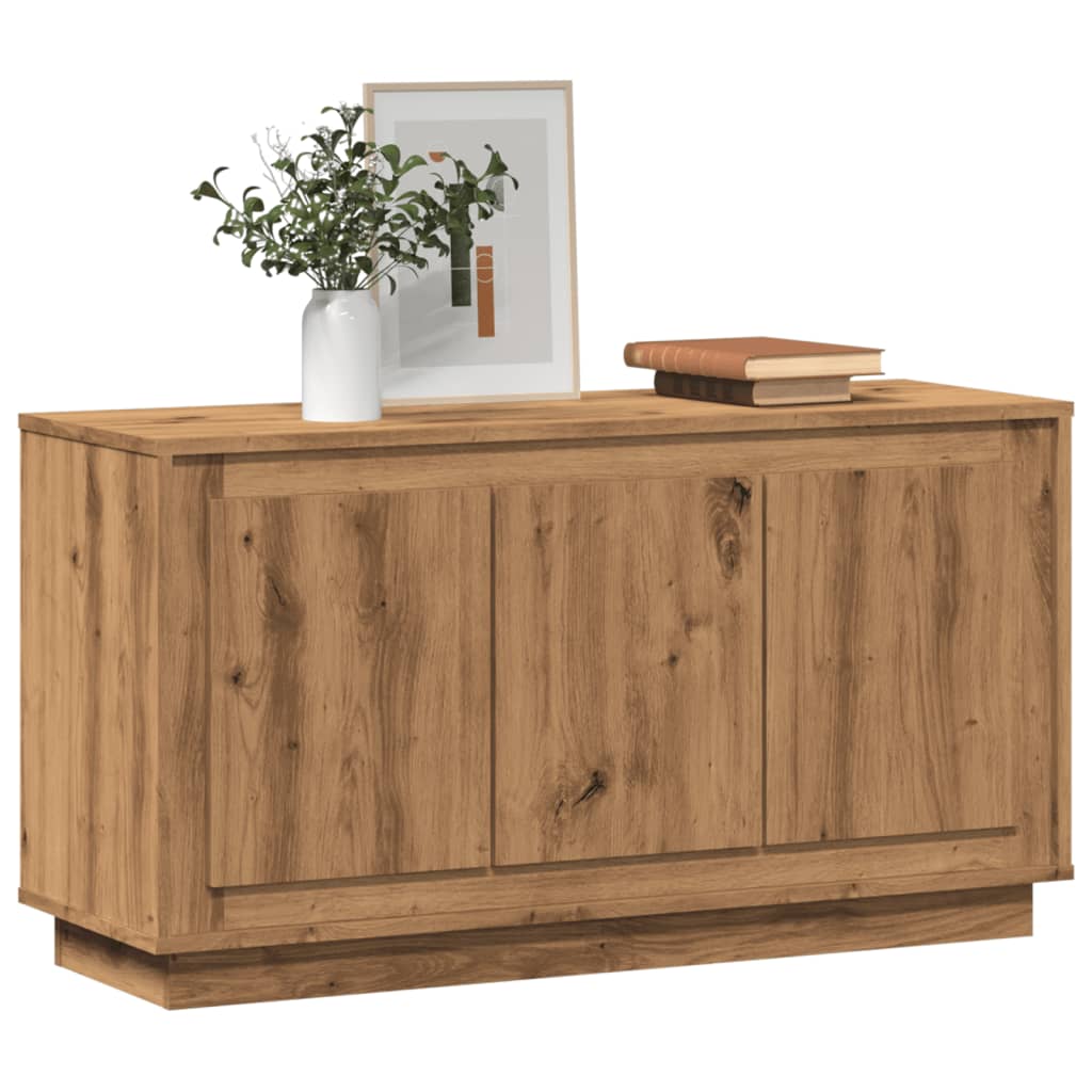 Dressoir Artisan Eikenhout 102x35x55 cm Bewerkt Hout is nu te koop bij PeponiXL, paradijselijk wonen!