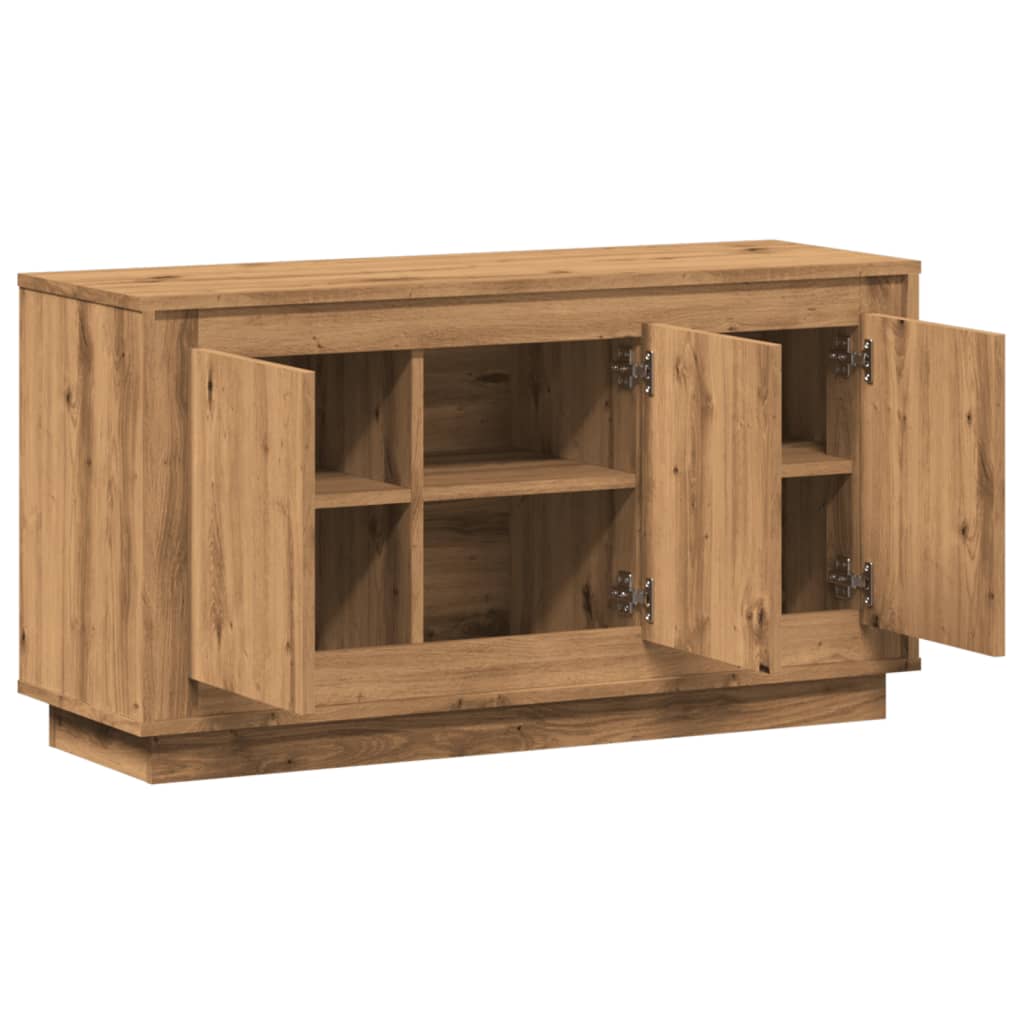 Dressoir Artisan Eikenhout 102x35x55 cm Bewerkt Hout is nu te koop bij PeponiXL, paradijselijk wonen!