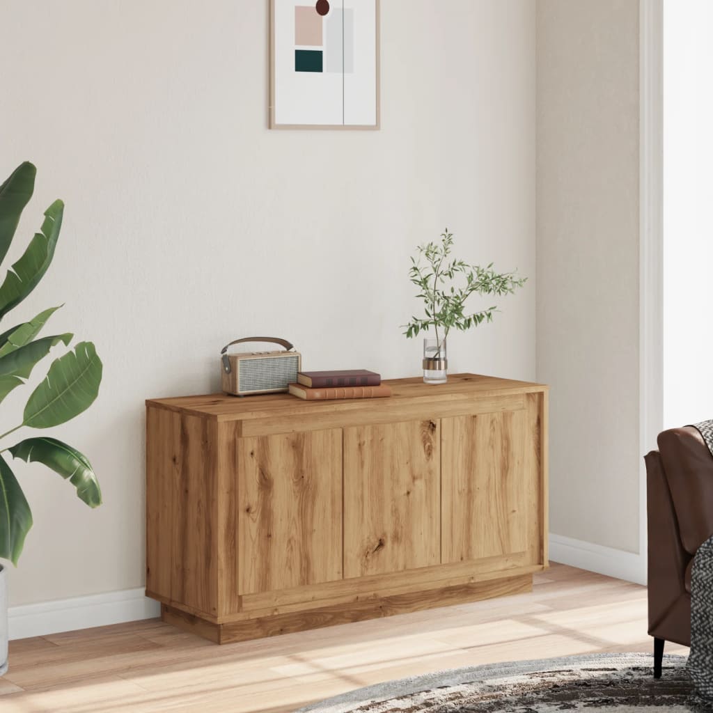 Dressoir Artisan Eikenhout 102x35x55 cm Bewerkt Hout is nu te koop bij PeponiXL, paradijselijk wonen!