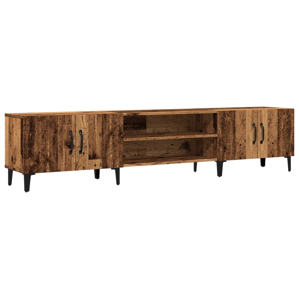 Tv-meubel 180x31,5x40 cm bewerkt hout oud houtkleurig is nu te koop bij PeponiXL, paradijselijk wonen!