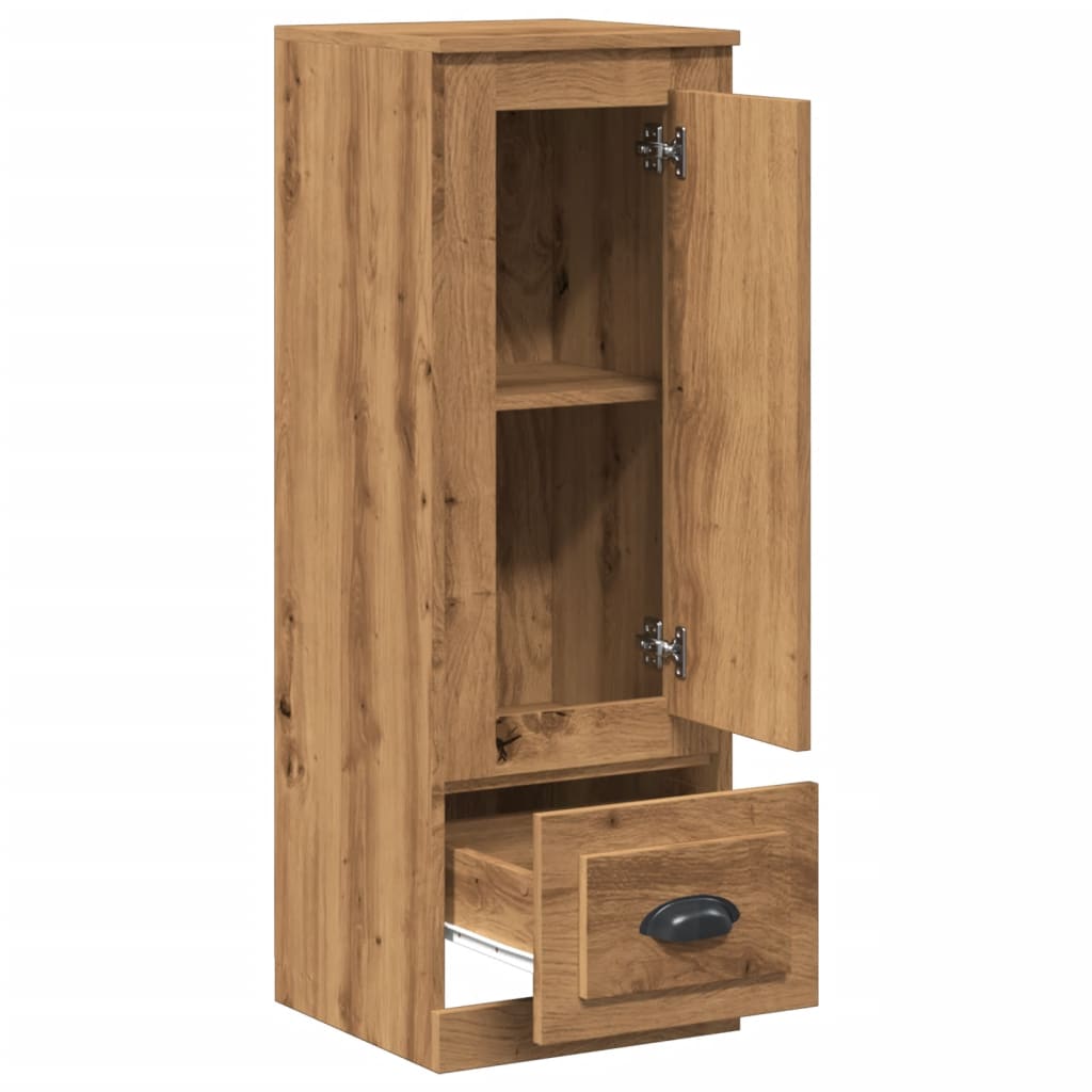 Hoge kast 36x35,5x103,5 cm bewerkt hout artisanaal eikenkleurig is nu te koop bij PeponiXL, paradijselijk wonen!