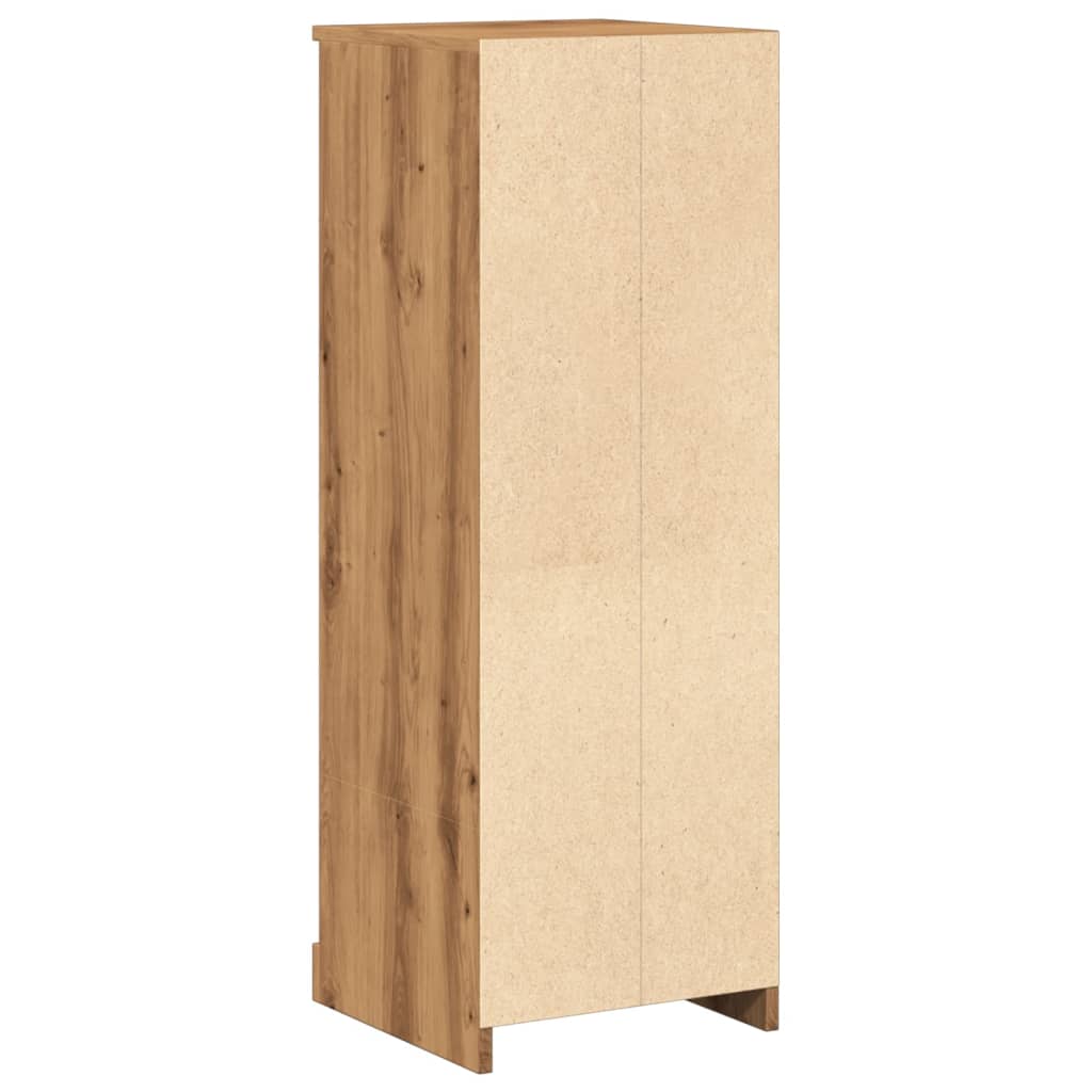 Hoge kast 36x35,5x103,5 cm bewerkt hout artisanaal eikenkleurig is nu te koop bij PeponiXL, paradijselijk wonen!