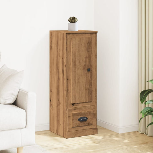 Hoge kast 36x35,5x103,5 cm bewerkt hout artisanaal eikenkleurig is nu te koop bij PeponiXL, paradijselijk wonen!
