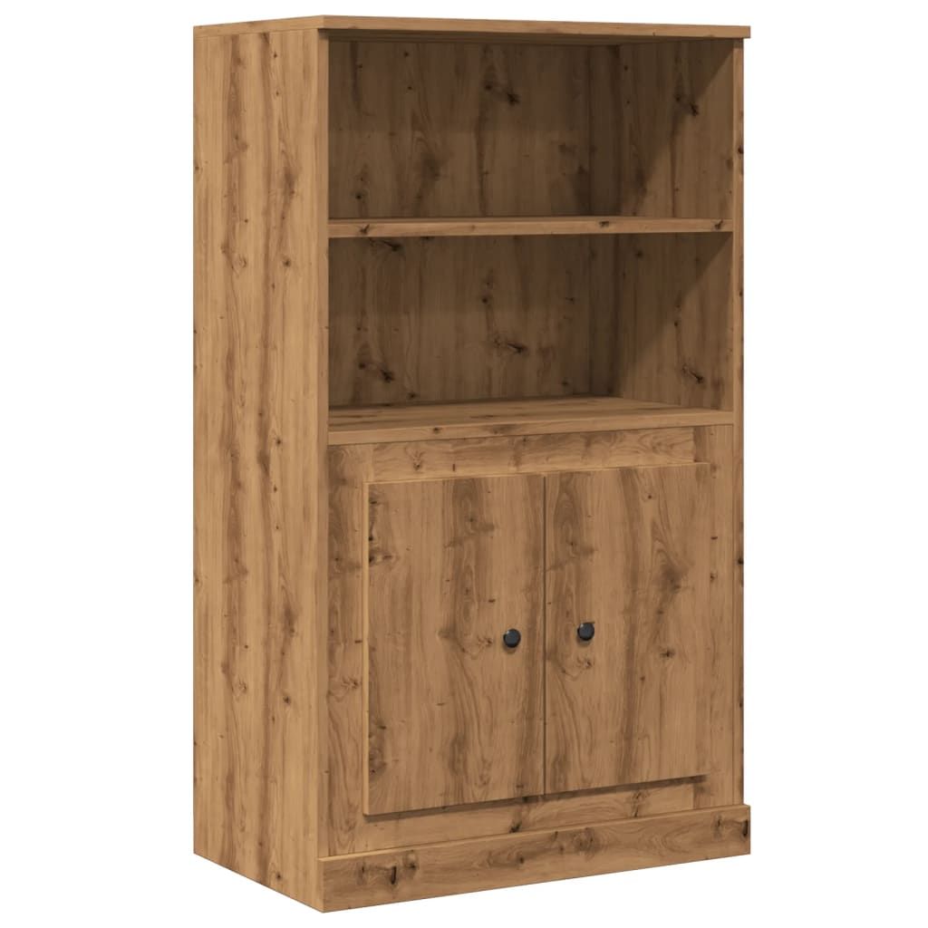 Hoge kast 60x35,5x103,5 cm bewerkt hout artisanaal eikenkleurig is nu te koop bij PeponiXL, paradijselijk wonen!