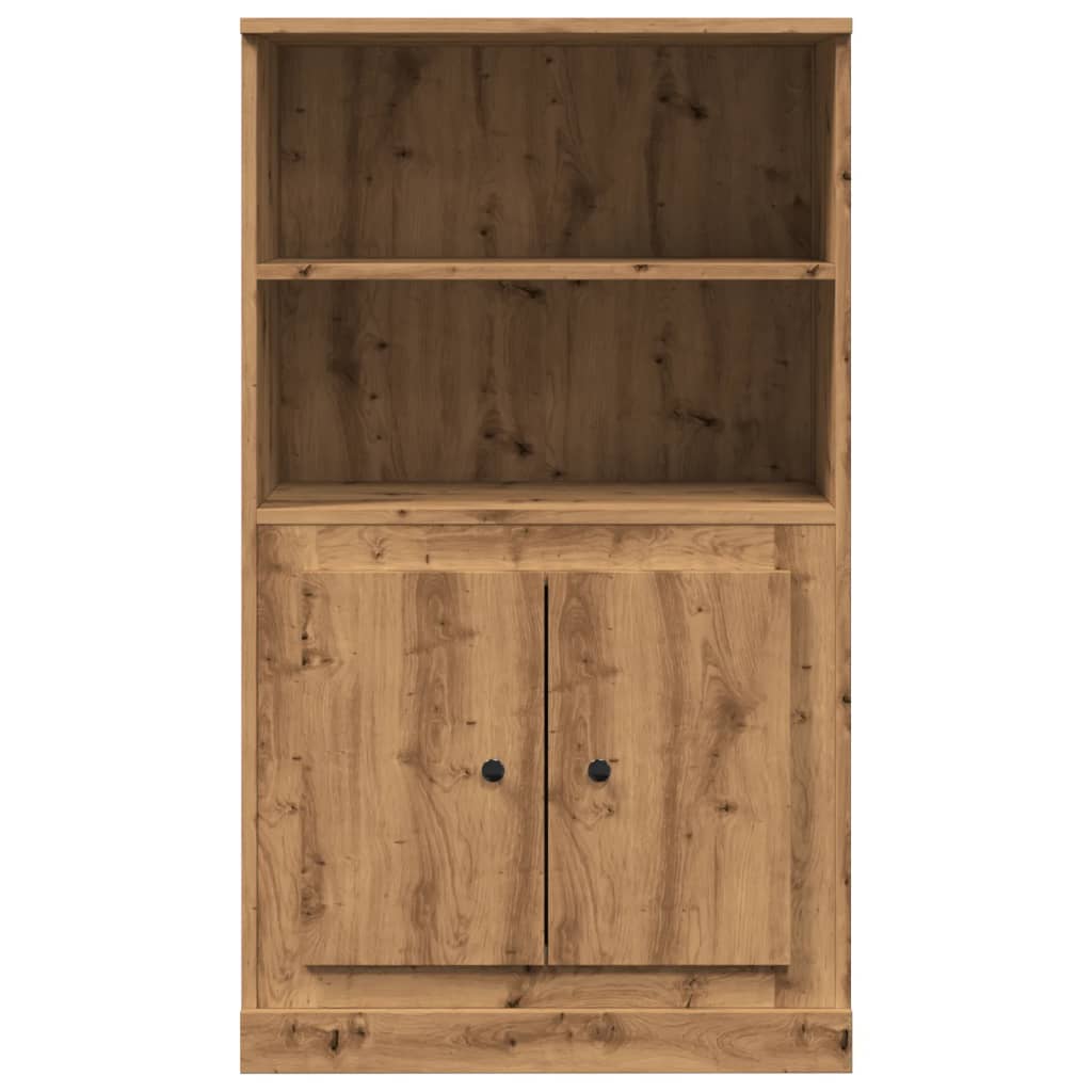 Hoge kast 60x35,5x103,5 cm bewerkt hout artisanaal eikenkleurig is nu te koop bij PeponiXL, paradijselijk wonen!
