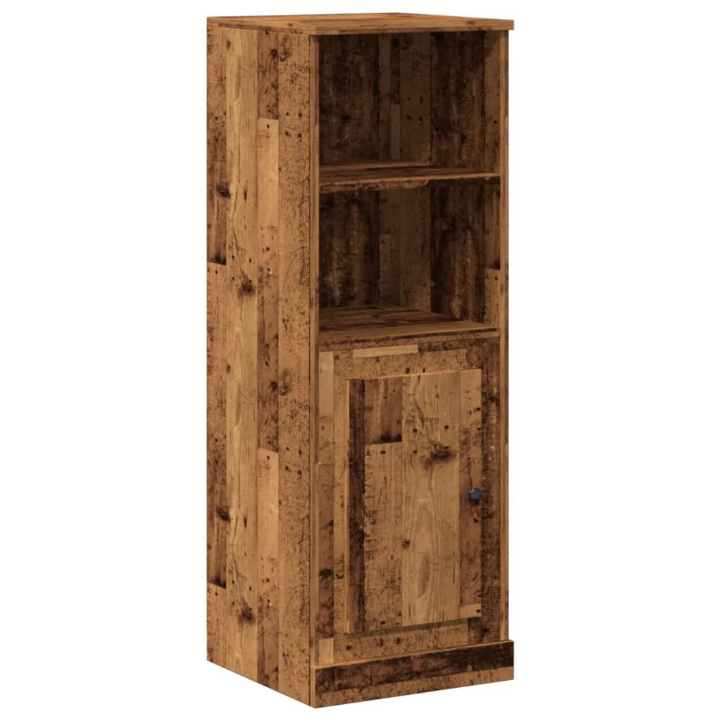 Hoge kast 36x35,5x103,5 cm bewerkt hout oud houtkleurig is nu te koop bij PeponiXL, paradijselijk wonen!