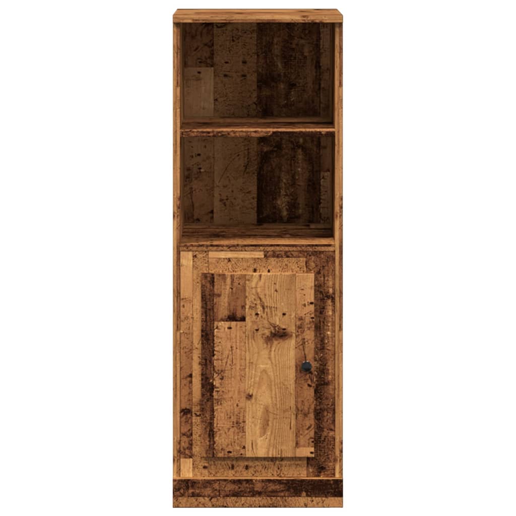 Hoge kast 36x35,5x103,5 cm bewerkt hout oud houtkleurig is nu te koop bij PeponiXL, paradijselijk wonen!