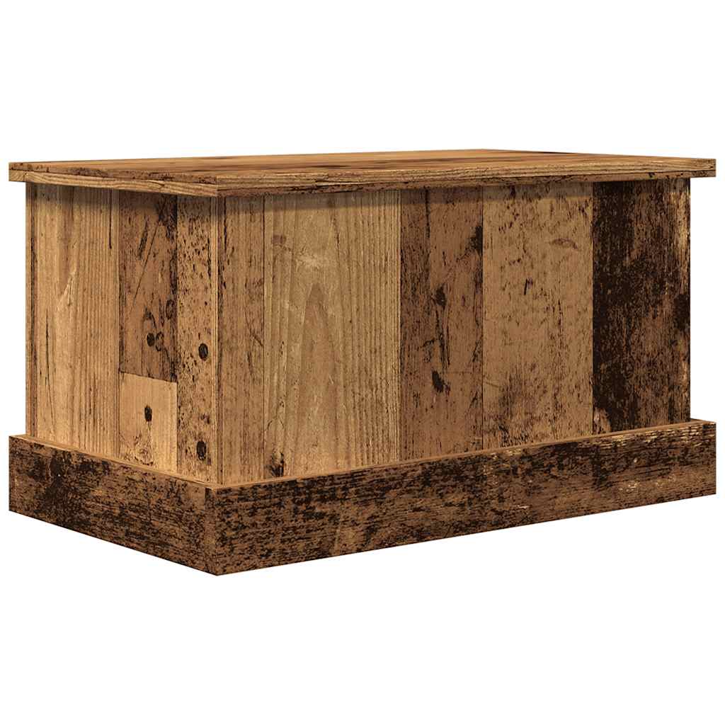 Opbergbox 30x50x28 cm bewerkt hout oud houtkleurig is nu te koop bij PeponiXL, paradijselijk wonen!