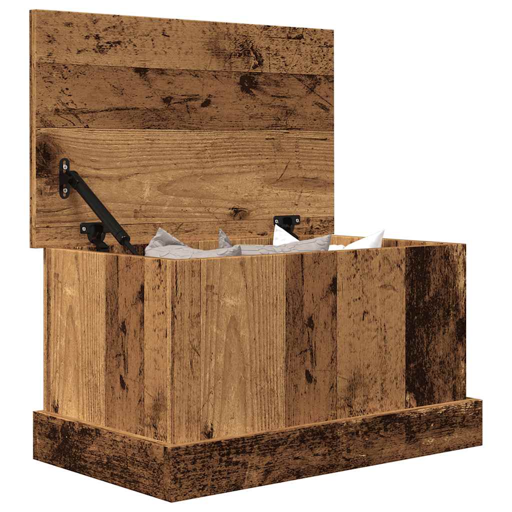 Opbergbox 30x50x28 cm bewerkt hout oud houtkleurig is nu te koop bij PeponiXL, paradijselijk wonen!