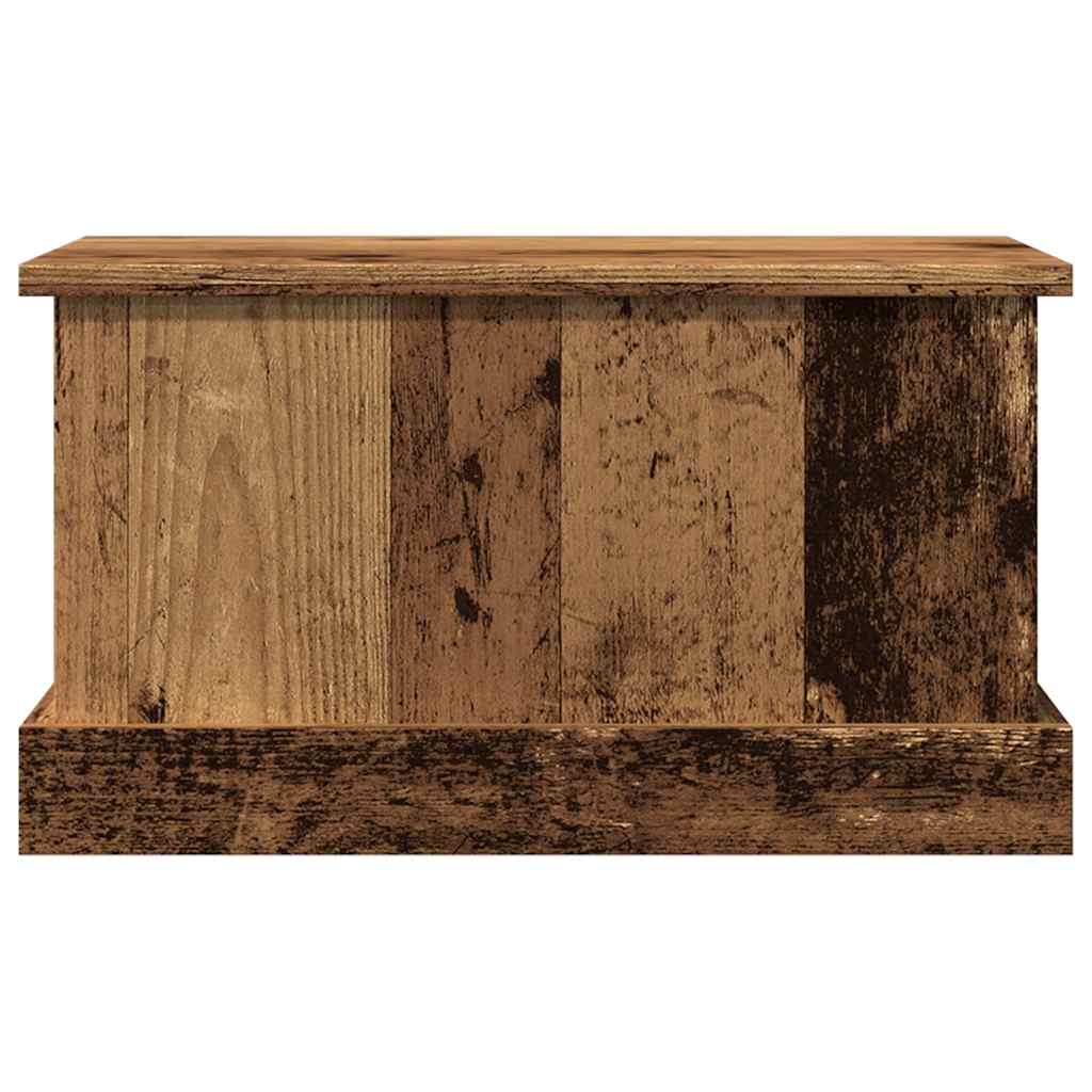 Opbergbox 30x50x28 cm bewerkt hout oud houtkleurig is nu te koop bij PeponiXL, paradijselijk wonen!