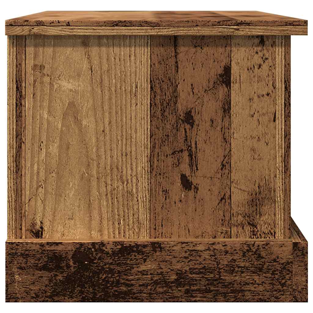 Opbergbox 30x50x28 cm bewerkt hout oud houtkleurig is nu te koop bij PeponiXL, paradijselijk wonen!