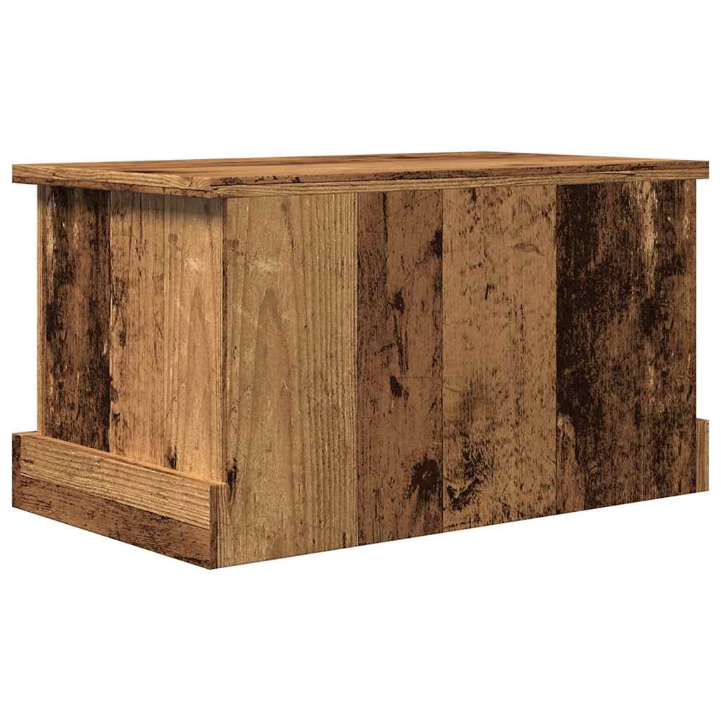 Opbergbox 30x50x28 cm bewerkt hout oud houtkleurig is nu te koop bij PeponiXL, paradijselijk wonen!