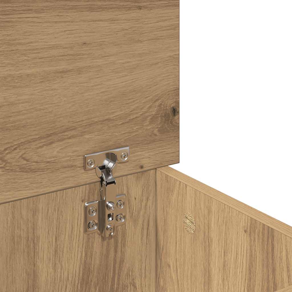 Opbergbox 30x50x28 cm bewerkt hout artisanaal eikenkleurig is nu te koop bij PeponiXL, paradijselijk wonen!
