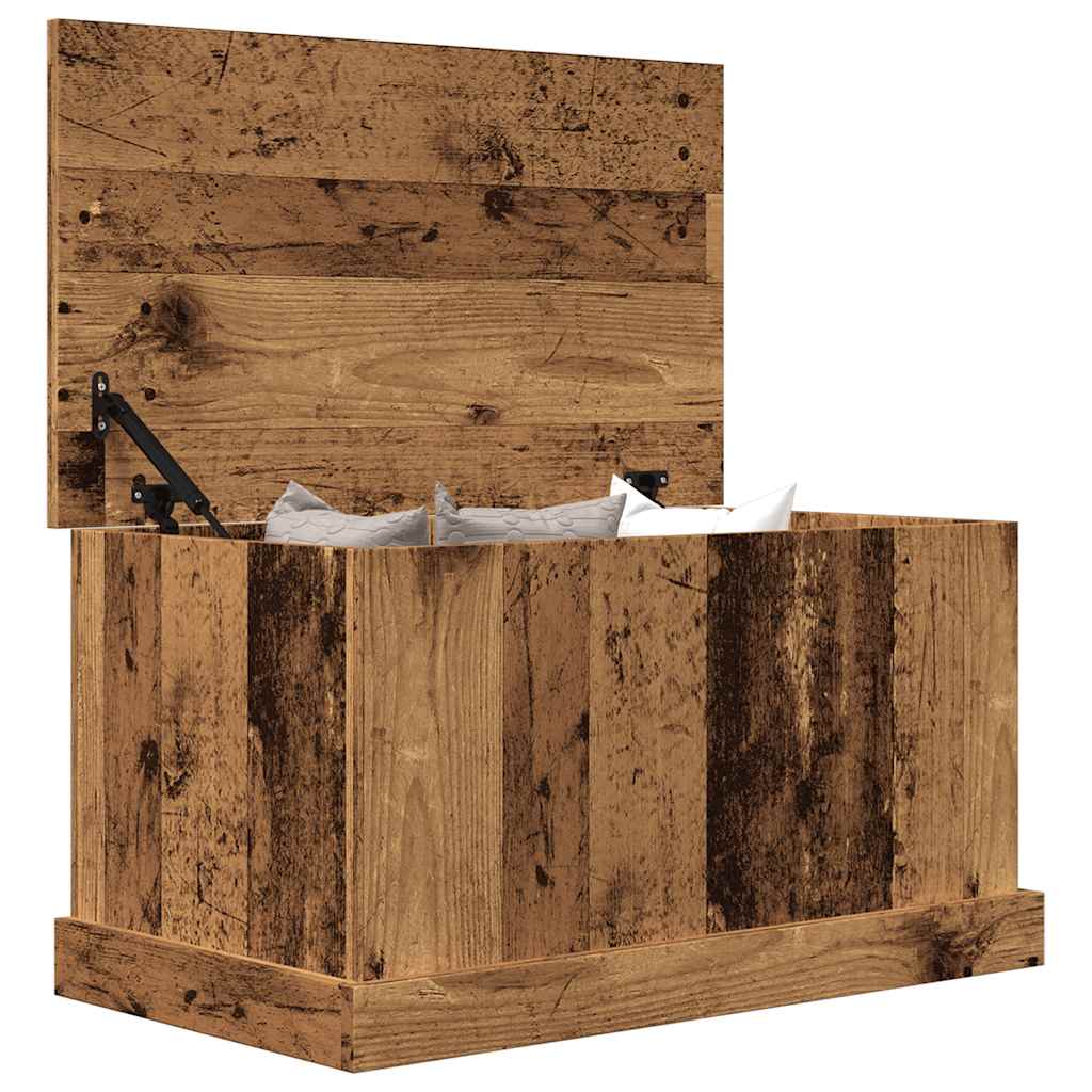 Opbergbox 70x40x38 cm bewerkt hout oud houtkleurig is nu te koop bij PeponiXL, paradijselijk wonen!