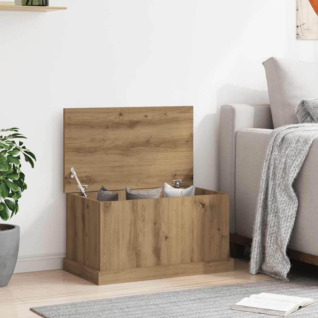 Opbergbox 70x40x38 cm bewerkt hout artisanaal eikenkleurig is nu te koop bij PeponiXL, paradijselijk wonen!