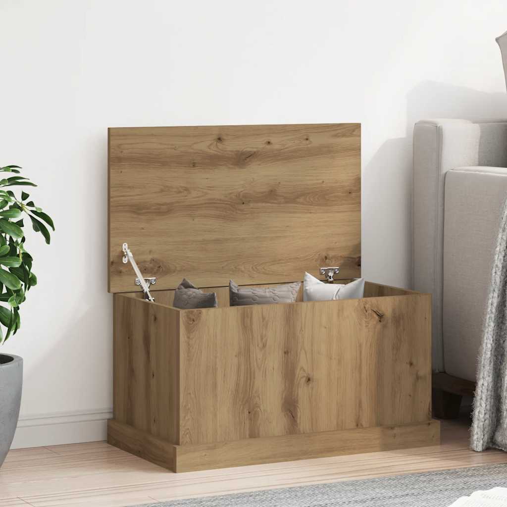 Opbergbox 70x40x38 cm bewerkt hout artisanaal eikenkleurig is nu te koop bij PeponiXL, paradijselijk wonen!