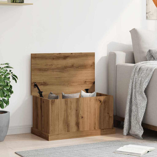 Opbergbox 70x40x38 cm bewerkt hout artisanaal eikenkleurig is nu te koop bij PeponiXL, paradijselijk wonen!